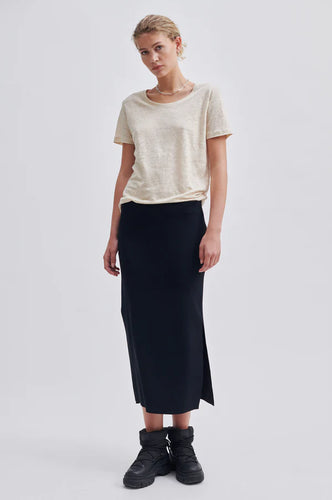 Second Female - Corentine Knit Skirt - Black