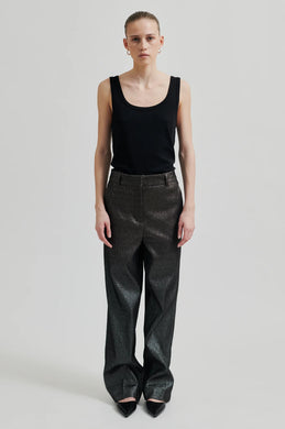 Second Female Rave Trousers Black Silver