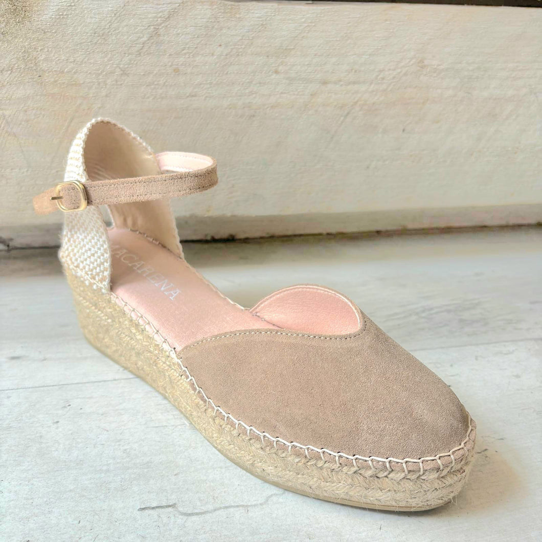 Macarena Wedge Espadrille - Beige