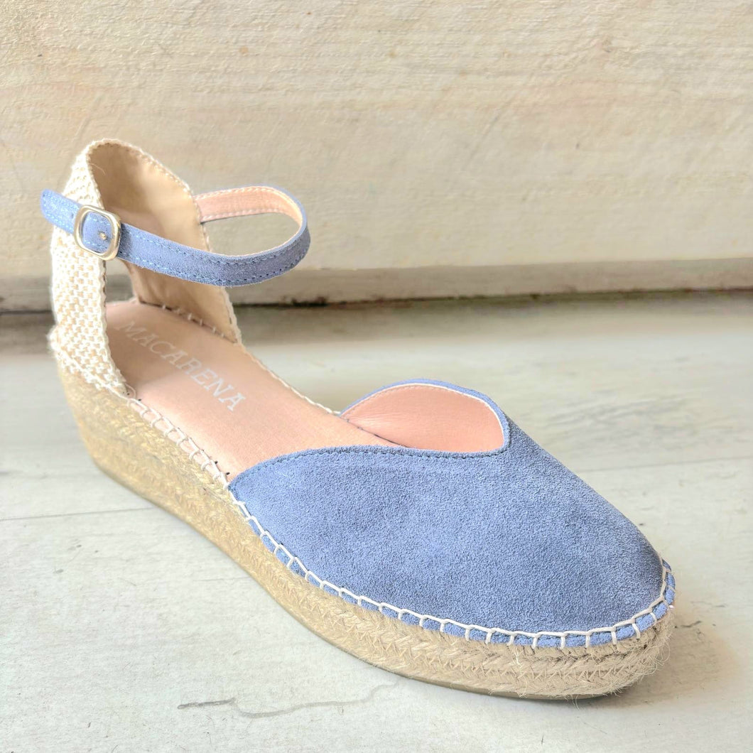 Macarena Wedge Espadrille - Blue