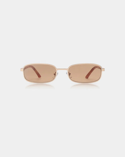 A.KJÆRBEDE Noah Sunglasses - Gold Burnt Amber