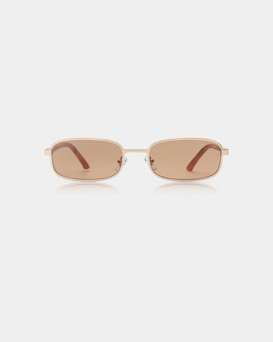 A.KJÆRBEDE Noah Sunglasses - Gold Burnt Amber