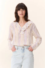 Leon & Harper Casta Stripped Blouse - Off White