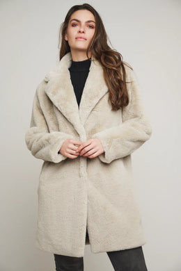 Rino & Pelle - Geppe Mid Legth Faux fur Jacket in Birch