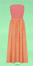 Pitusa Strapless Smocked Midi Dress - Orange