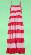 Pitusa Colorblock Tiered Ruffle Dress - Light Pink