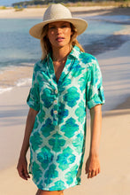 Sophia Alexia Aqua Beach Shirt - Jade Paradise