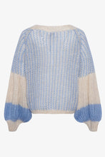 Noella - Liana Knit Sweater Dusty Blue Cream