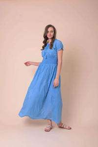 Dreams Handmade Apparel Monique Dress - Powder Blue