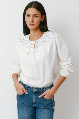 Seventy + Mochi - Clio Blouse in Ecru