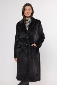 Rino & Pelle - Saami Long Single Breasted Coat in Black