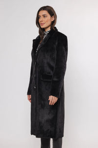 Rino & Pelle - Saami Long Single Breasted Coat in Black