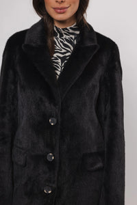 Rino & Pelle - Saami Long Single Breasted Coat in Black