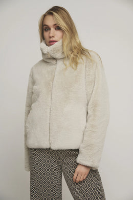 Rino & Pelle - Sallie Faux Fur Jacket in Birch