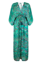 Sophia Alexia Capri Kimono - Green Bubbles