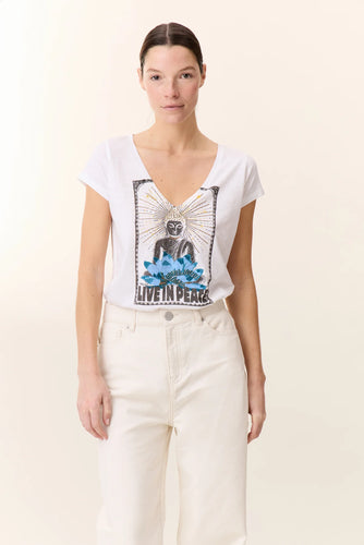 Leon & Harper Tonton Yoga Tshirt White