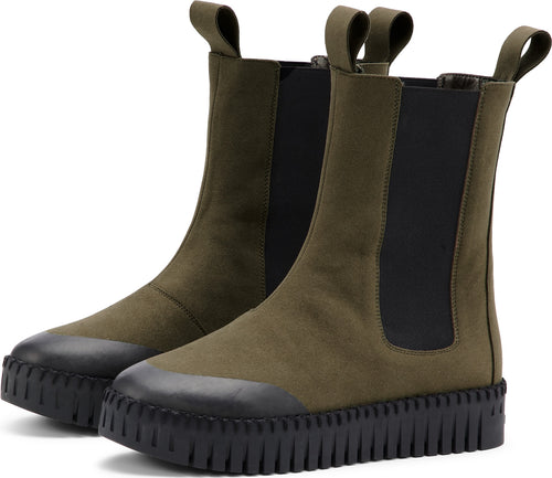 Ilse Jacobsen - Tulip Olive Black Chelsea Boot