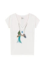 Leon & Harper Tonton Feather Tshirt White