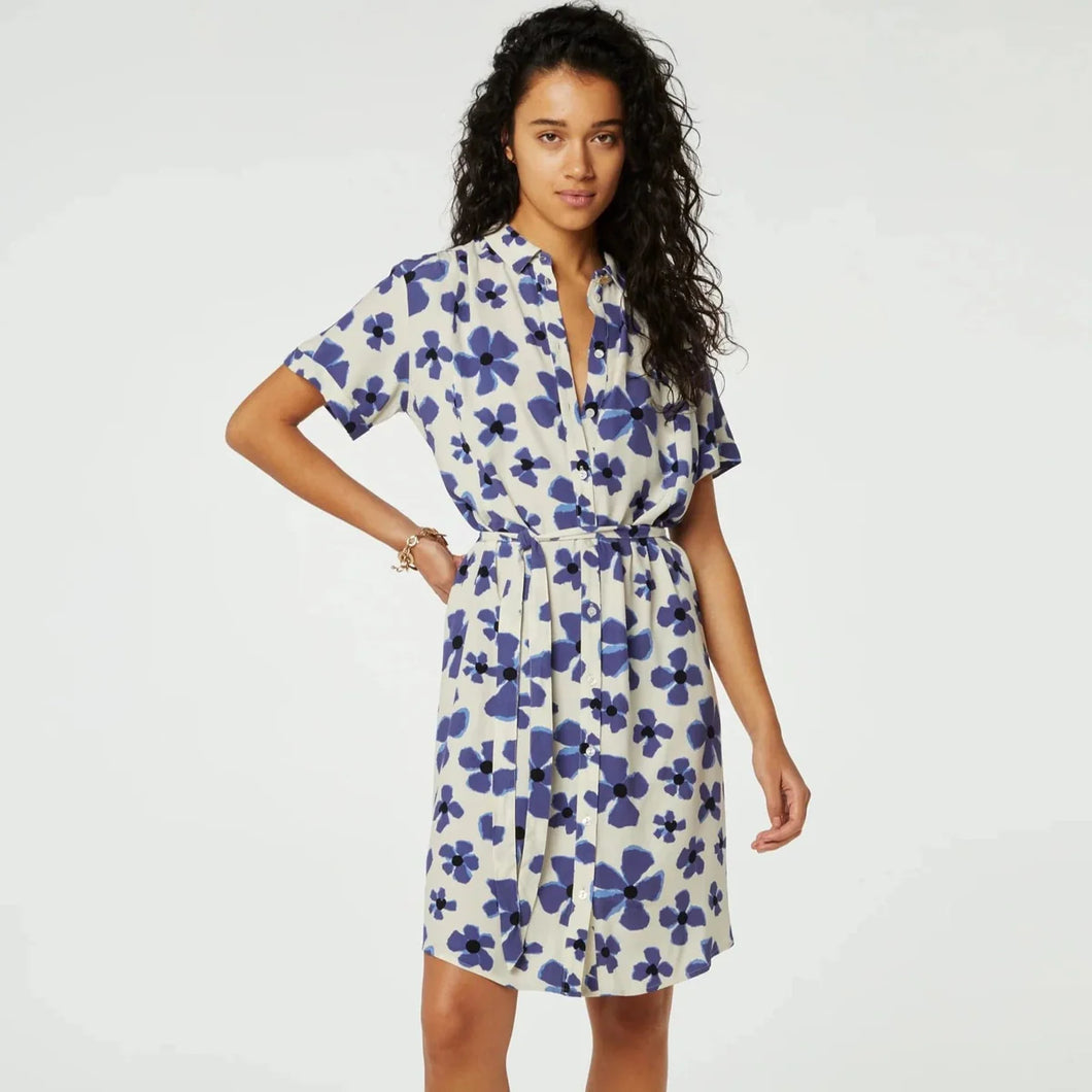 Fabienne Chapot Boyfriend Dress in Lover Wheels print