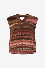 Noella - Gio Knit Vest, Rust Mix