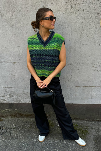 Noella Gio Knit Vest - Green Mix