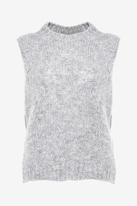 Noella - Kala Knit Vest Light Grey Melange