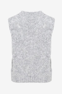 Noella - Kala Knit Vest Light Grey Melange