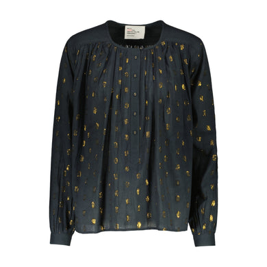 Leon & Harper Cake Blouse Dots Carbone