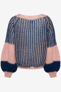 Noella - Liana Knit Cardigan Rose/Navy