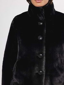 Rino & Pelle - Sallie Faux Fur Jacket in Black