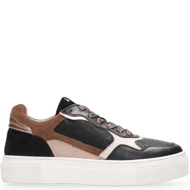 Maruti Tavi Leather Sneakers - Black