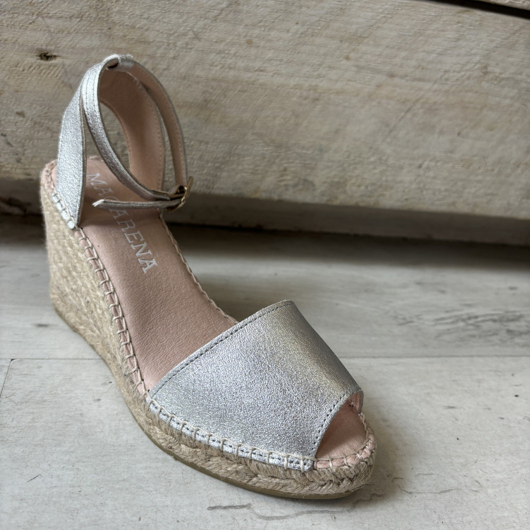 Macarena Carla Wedge  -Silver