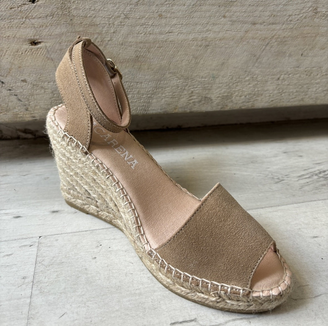 Macarena Carla Wedge - Beige